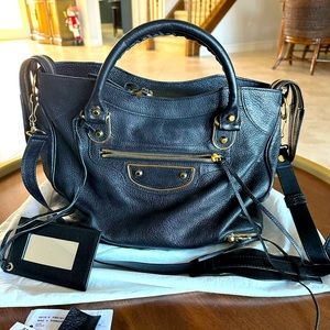 Balenciaga Black City Bag